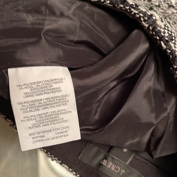 J. Crew, 6, “new classic” tweed pencil with fringe hem, fully lined, EUC. - Picture 9 of 9